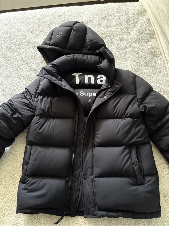 TNA Jackets & Blazers - TNA Black Puffer Jacket with Hood